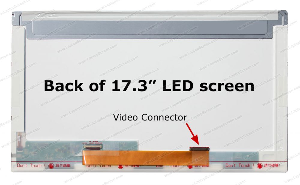 40Pin Bildschirm Laptiptop 17,3 LED Display Glossy passend für LTN173KT03-T01 1600x900 HD 