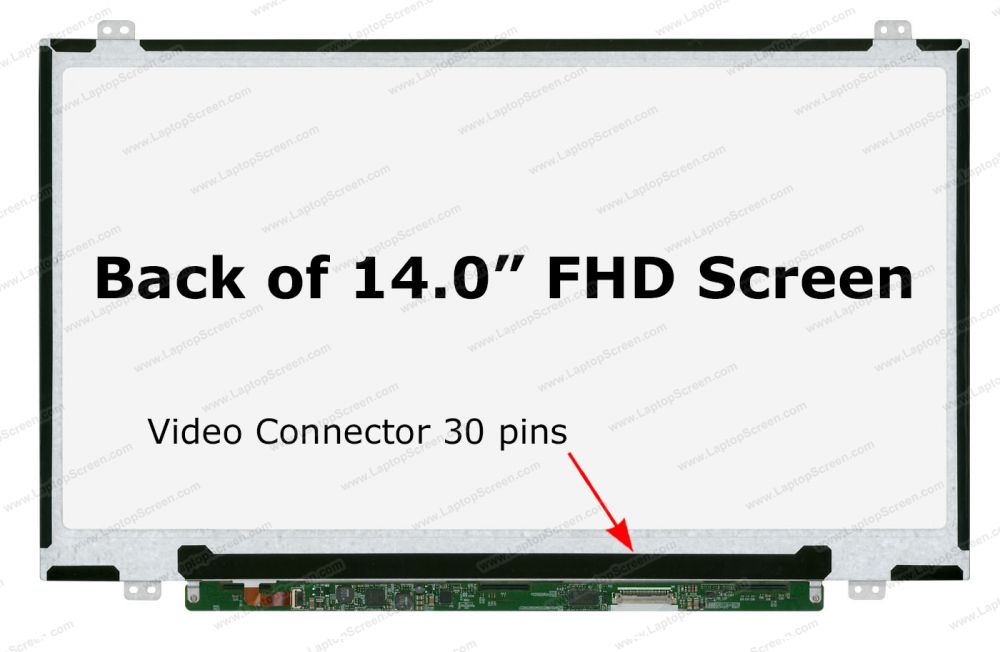 thumbnail image 2 of Generic 14.0" LG LP140WF1(SP)(B1) IPS FHD Laptop Screen – 1920x1080, 30-pin, Matte LED LCD 2 of 3