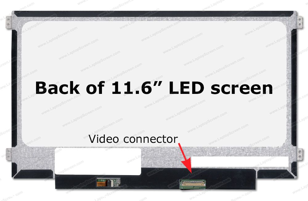 InOneWorld NT116WHM-N21 1366x768 Side Bracket 30 Pin eDP Slim LED/LCD Display Screen Replacement Repair 